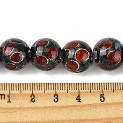Handmade Silver Sand Lampwork Beads Strands&nbsp;LAMP-A003-01C