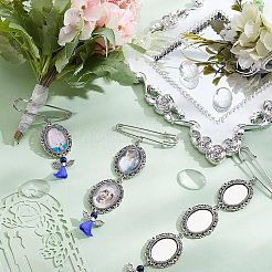 6Pcs 3 Style Photo Charm Alloy Brooches&nbsp;DIY-CA0004-26