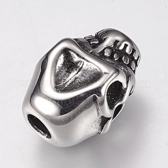 304 Stainless Steel European Beads&nbsp;STAS-F144-117AS