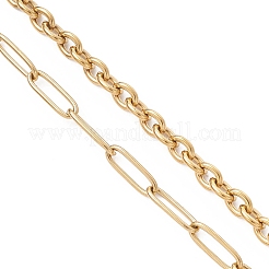 304 Stainless Steel Paperclip Chain Cable Chain Lariat Y Necklaces&nbsp;NJEW-JN05724