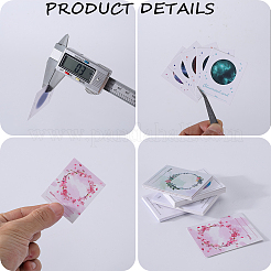 8 Bags 4 Styles Multi-Color Paper Wax Seal Stamp Illustrated Card for Wax Seal Coin&nbsp;AJEW-CP0007-63