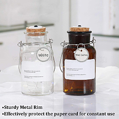 Aluminum & Paper Hanging Price Tags with Rings&nbsp;DIY-SP0007-89B
