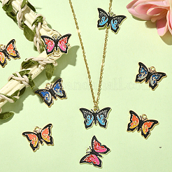 20Pcs 4 Styles Alloy Enamel Pendants&nbsp;ENAM-CJ0004-60