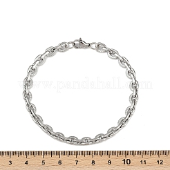 201 Stainless Steel Cuba Style Chian Bracelet for Men&nbsp;LS-BJEW-B138-06P-01
