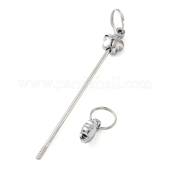 Iron Beadable Keychain Bar&nbsp;IFIN-F164-01