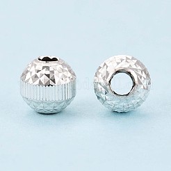 Textured 925 Sterling Silver Beads&nbsp;STER-T008-47S