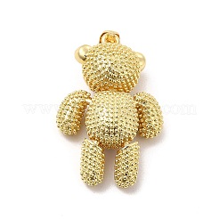 Brass Micro Pave Cubic Zirconia Pendants&nbsp;KK-C009-01G-02