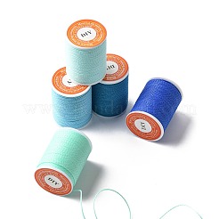 5 Rolls 5 Colors Round Waxed Polyester Cord&nbsp;YC-FS0001-02C