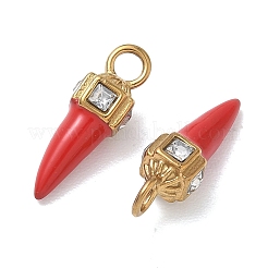 304 Stainless Steel Enamel Pendants&nbsp;STAS-K330-08G