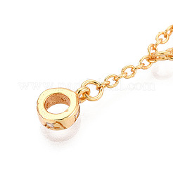 925 Sterling Silver Micro Pave Clear Cubic Zirconia Chain Extenders&nbsp;STER-N016-54G