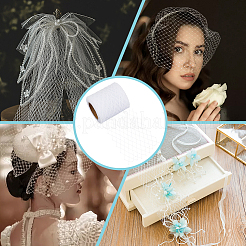 25 Yards Polyester Mesh Ribbons&nbsp;DIY-WH0002-90A