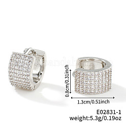 Brass C-shaped Hoop Earrings&nbsp;TR4286