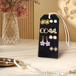 Portable PU Leather Earring Display Cards&nbsp;EDIS-WH0016-062