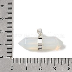 Natural & Synthetic Mixed Gemstone Double Terminal Pointed Pendants&nbsp;G-NH0001-15P