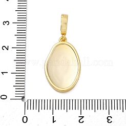 Brass Micro Pave Cubic Zirconia Pendants&nbsp;KK-V009-11G