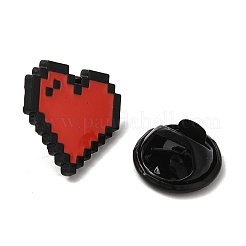 Zeld Pixel Heart Alloy Brooches&nbsp;JEWB-I032-05EB-01