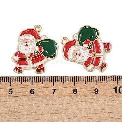 Christmas Theme Alloy Enamel Pendants&nbsp;ENAM-C031-01G-01