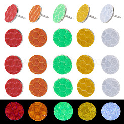 50Pcs Plastic Flat Round Drawing Pins&nbsp;AJEW-TADJ0001-02