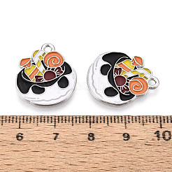 Halloween Theme Alloy and Enamel Pendants&nbsp;ENAM-T021-31F-01P