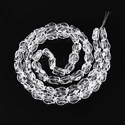 Baking Paint Transparent Glass Beads Strands&nbsp;DGLA-N017-02K