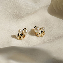 Zinc Alloy Round Stud Earrings&nbsp;FS-WG71F68-01