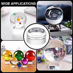 Glass Crystal Ball Display Pedestals&nbsp;AJEW-WH0314-622