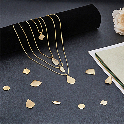 32Pcs 8 Style Brass Pendants&nbsp;KK-HY0001-31