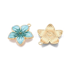 Rack Plating Alloy Enamel Pendants&nbsp;ENAM-N056-365KCG-05
