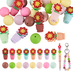 24Pcs 16 Styles Silicone Beads&nbsp;SIL-TA0003-03