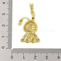 Rack Plating Brass Micro Pave Cubic Zirconia Pendants&nbsp;KK-S380-38A-G