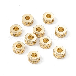 Brass Micro Pave Cubic Zirconia Beads&nbsp;LS-ZIRC-F009-31LG