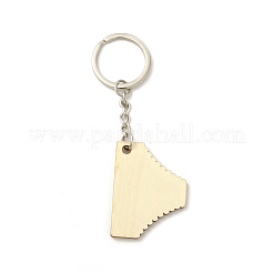 Natural Wood Briefs with Word Keychains&nbsp;WOOD-B006-01