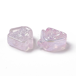 UV Plating Rainbow Iridescent Acrylic Beads&nbsp;PACR-M003-02D