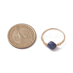 Star Cut Round Natural Mixed Gemstone Finger Rings&nbsp;RJEW-JR00726