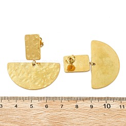 304 Stainless Steel Dangle Stud Earrings for Women&nbsp;EJEW-K268-12B-G