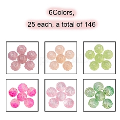 6 Style Imitation Gemstone & Opal Style Resin Beads and Glass Beads&nbsp;RESI-YW0001-14