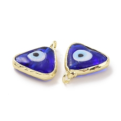 Handmade Evil Eye Lampwork Charms&nbsp;ZIRC-F136-07G-02