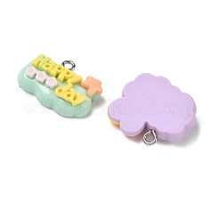 Opaque Resin Pendants&nbsp;RE-CBA392A-04P