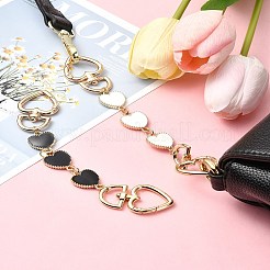 Alloy Enamel Heart Link Bag Chain&nbsp;FIND-YW00003-01