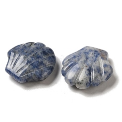 Natural Blue Spot Jasper Carved Healing Shell Figurines&nbsp;G-K353-03J