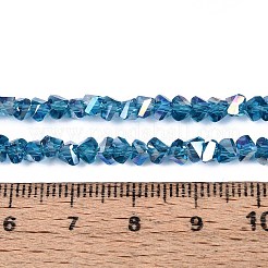Electroplate Transparent Glass Beads Strands&nbsp;GLAA-N021-4mm-28