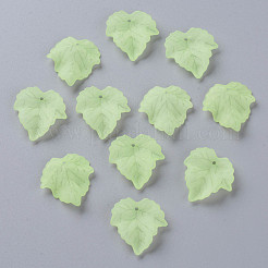 Autumn Theme Transparent Frosted Acrylic Pendants&nbsp;PAF002Y-18