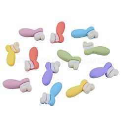 60Pcs 6 Colors Resin Canochons&nbsp;RESI-CJ0001-168