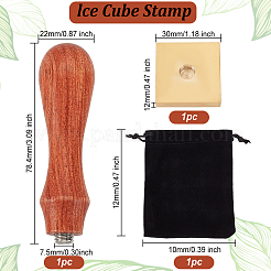 1Pc Golden Tone Brass Stamp Head&nbsp;DIY-OC0004-49W