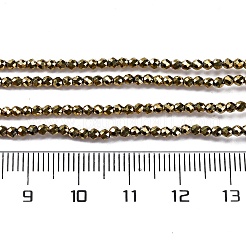 Electroplate Glass Beads Strands&nbsp;EGLA-H107-01A-FP01