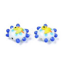 Handmade Bumpy Lampwork Beads Strands&nbsp;LAMP-N021-036G