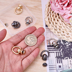 6Pcs 3 Colors Brass Ball Studs Rivets&nbsp;KK-CA0003-67