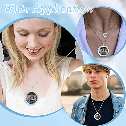6Pcs Alloy Magnetic Locket Pendants&nbsp;FIND-ME0003-67P