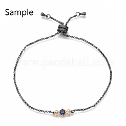 Brass Slider Bracelets Making&nbsp;KK-S061-161B