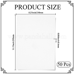 Rectangle Plastic Tattoo Stencil Transfer Film&nbsp;DIY-CY0003-17